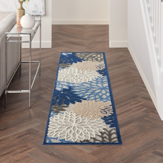 Nourison Aloha ALH05 Runner Rug, Blue/Multicolor, 2' x 6'