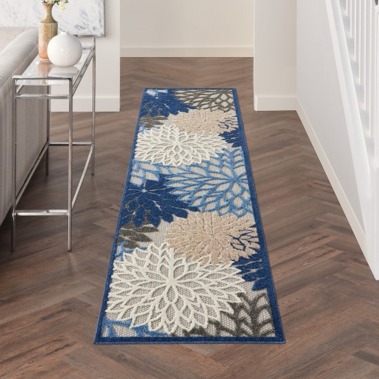 Nourison Aloha ALH05 Runner Rug, Blue/Multicolor, 2'3" x 10'