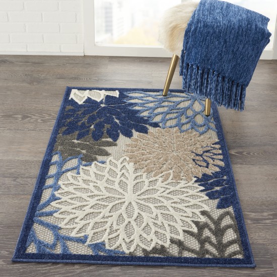 Nourison Aloha ALH05 Area Rug, Blue/Multicolor, 2'8" x 4'