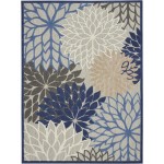 Nourison Aloha ALH05 Area Rug, Blue/Multicolor, 7' x 10'