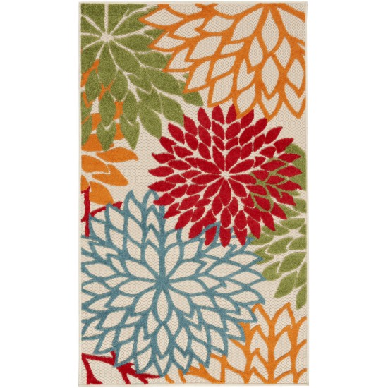 Nourison Aloha ALH05 Indoor/Outdoor Area Rug, Green, 3' x 5'