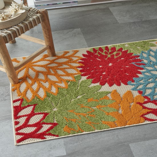 Nourison Aloha ALH05 Indoor/Outdoor Area Rug, Green, 3' x 5'