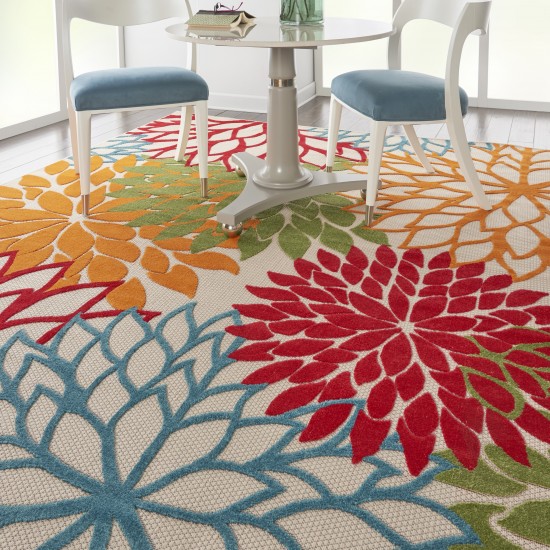 Nourison Aloha ALH05 Area Rug, Green, 6' x 9'