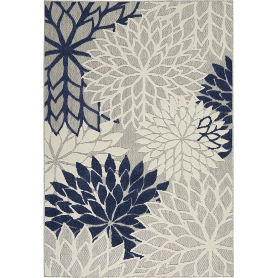 Nourison Aloha ALH05 Area Rug, Ivory/Navy, 3'6" x 5'6"