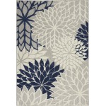 Nourison Aloha ALH05 Area Rug, Ivory/Navy, 6' x 9'