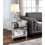 ACME Malish End Table, Mirrored