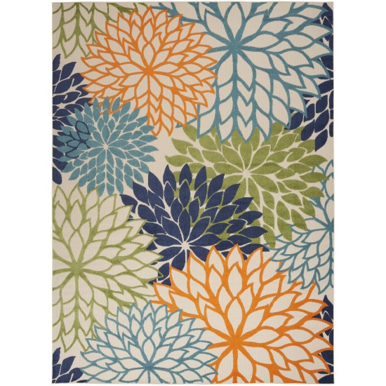 Nourison Aloha ALH05 Indoor/Outdoor Area Rug, Multicolor, 10' x 14'