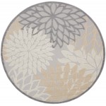 Nourison Aloha ALH05 Area Rug, Natural, 7'10" x Round