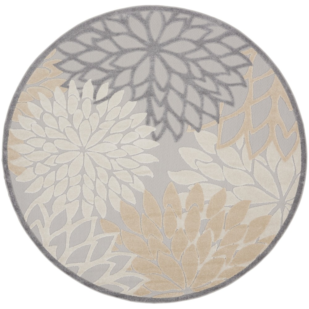 Nourison Aloha ALH05 Area Rug, Natural, 7'10" x Round