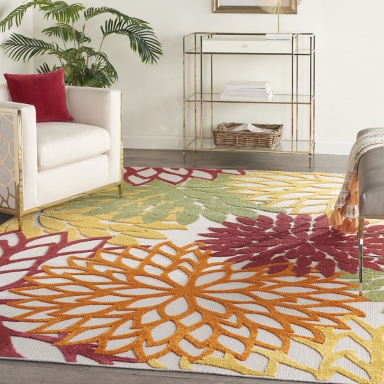 Nourison Aloha ALH05 Area Rug, Red/Multicolor, 12' x 15'