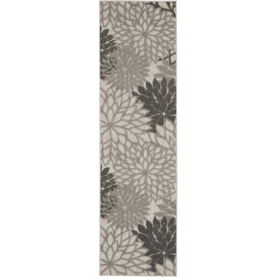 Nourison Aloha ALH05 Runner Rug, Silver Grey, 2' x 6'