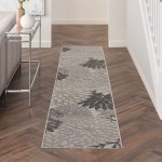 Nourison Aloha ALH05 Runner Rug, Silver Grey, 2'3" x 10'