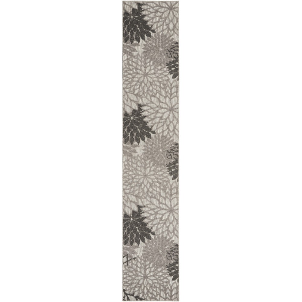 Nourison Aloha ALH05 Runner Rug, Silver Grey, 2'3" x 12'