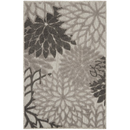 Nourison Aloha ALH05 Area Rug, Silver Grey, 2'8" x 4'