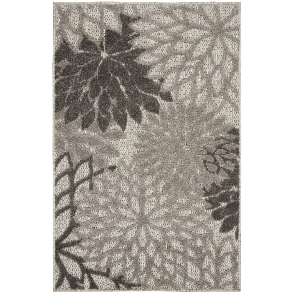 Nourison Aloha ALH05 Area Rug, Silver Grey, 2'8" x 4'