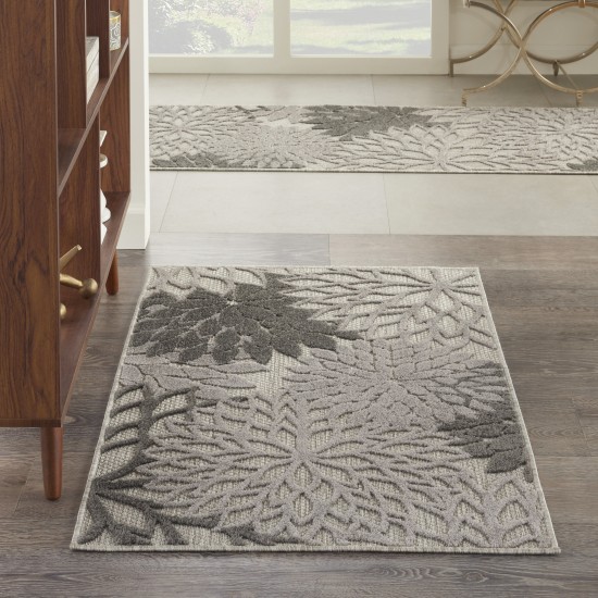 Nourison Aloha ALH05 Area Rug, Silver Grey, 2'8" x 4'