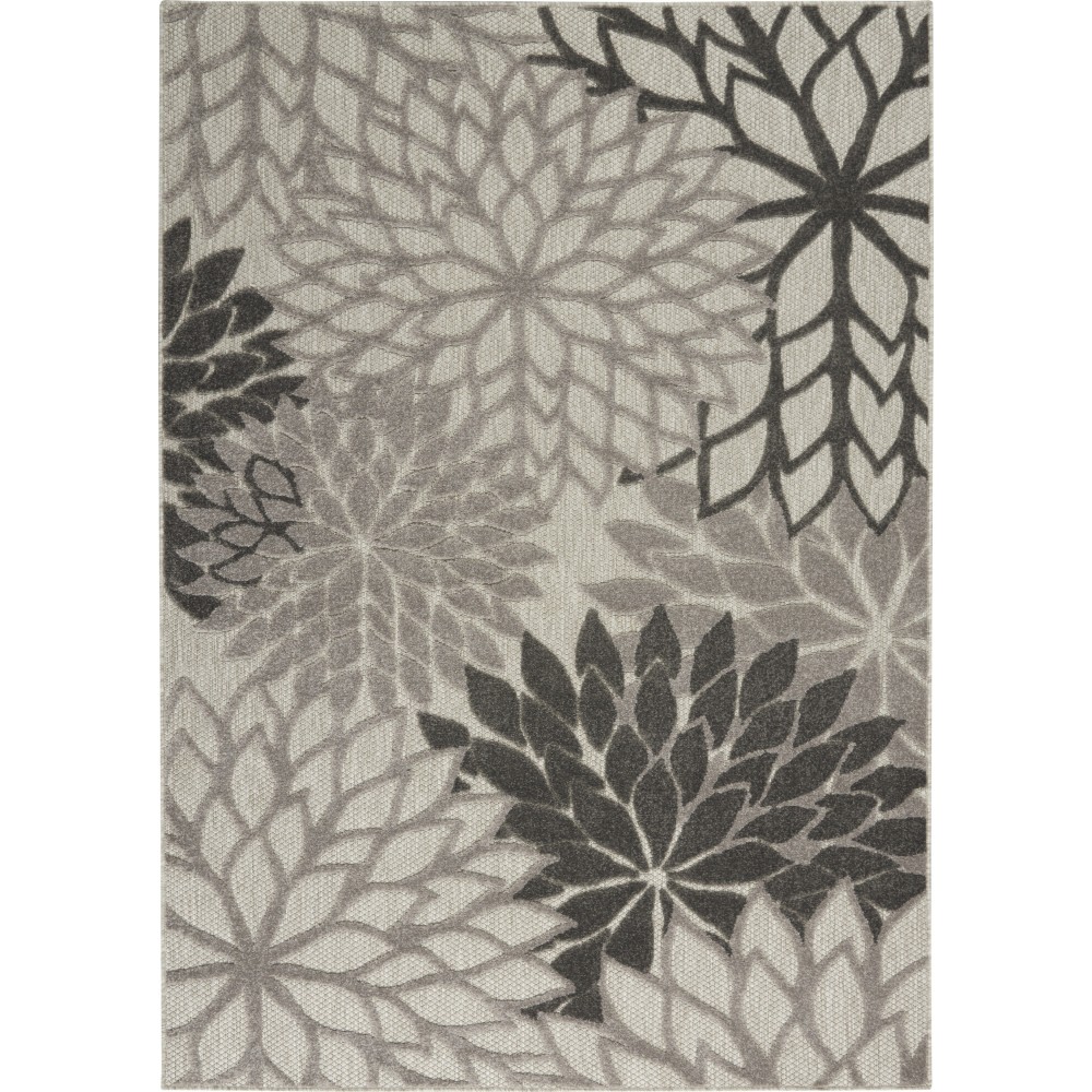 Nourison Aloha ALH05 Area Rug, Silver Grey, 5'3" x 7'5"