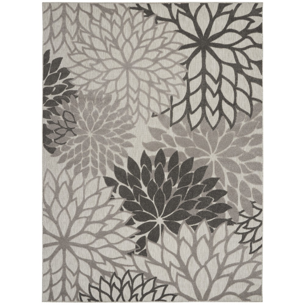 Nourison Aloha ALH05 Area Rug, Silver Grey, 9'6" x 13'