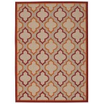 Nourison Aloha ALH06 Indoor/Outdoor Area Rug, Red, 7'10" x 10'6"