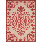 Nourison Aloha ALH12 Indoor/Outdoor Area Rug, Red, 9'6" x 13'