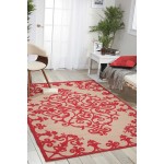 Nourison Aloha ALH12 Indoor/Outdoor Area Rug, Red, 9'6" x 13'