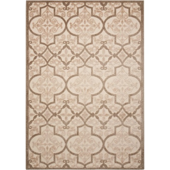 Nourison Aloha ALH14 Indoor/Outdoor Area Rug, Cream, 7'10" x 10'6"