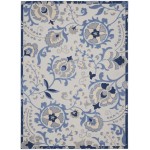 Nourison Aloha ALH17 Area Rug, Blue/Grey, 12' x 15'