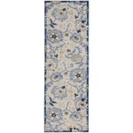 Nourison Aloha ALH17 Runner Rug, Blue/Grey, 2' x 6'