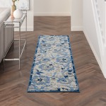 Nourison Aloha ALH17 Runner Rug, Blue/Grey, 2' x 6'