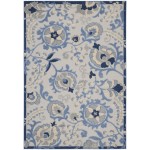 Nourison Aloha ALH17 Area Rug, Blue/Grey, 6' x 9'