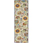 Nourison Aloha ALH17 Runner Rug, Ivory/Multicolor, 2' x 6'