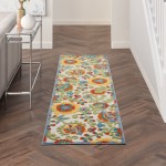 Nourison Aloha ALH17 Runner Rug, Ivory/Multicolor, 2' x 6'