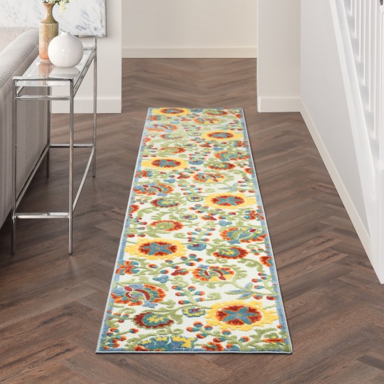 Nourison Aloha ALH17 Runner Rug, Ivory/Multicolor, 2'3" x 10'