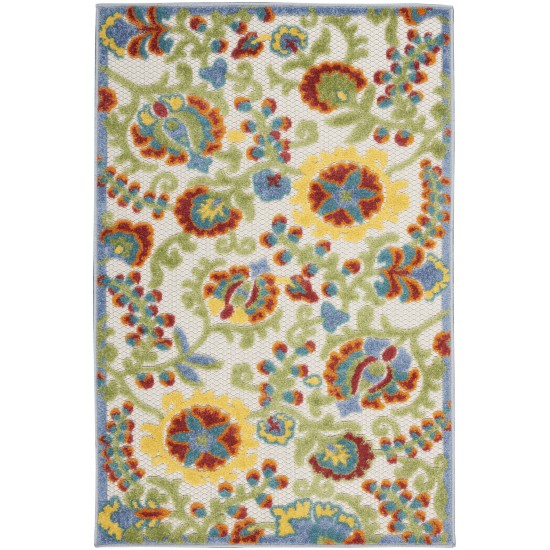 Nourison Aloha ALH17 Area Rug, Ivory/Multicolor, 2'8" x 4'