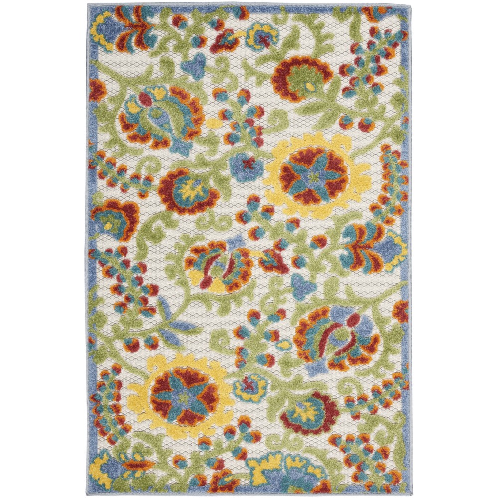 Nourison Aloha ALH17 Area Rug, Ivory/Multicolor, 2'8" x 4' Nourison Aloha ALH17 Area Rug, Ivory/Multicolor, 2'8" x 4'