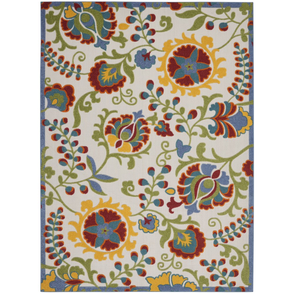 Nourison Aloha ALH17 Area Rug, Ivory/Multicolor, 7' x 10' Nourison Aloha ALH17 Area Rug, Ivory/Multicolor, 7' x 10'