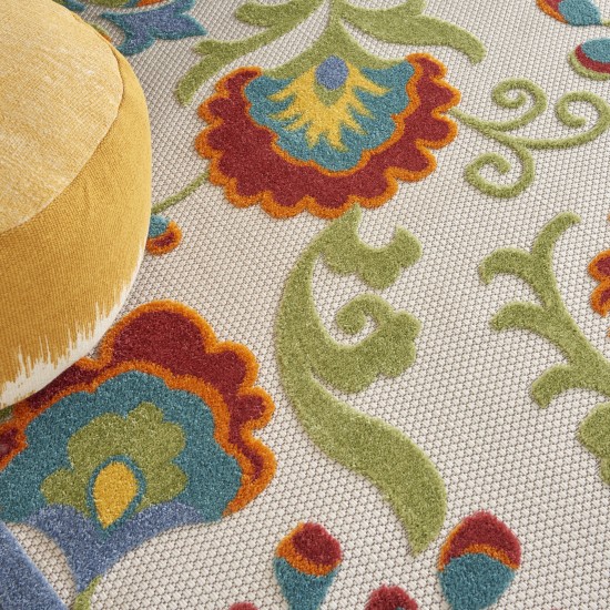 Nourison Aloha ALH17 Area Rug, Ivory/Multicolor, 7' x 10'