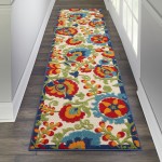 Nourison Aloha ALH17 Runner Rug, Multicolor, 2'3"X 8'