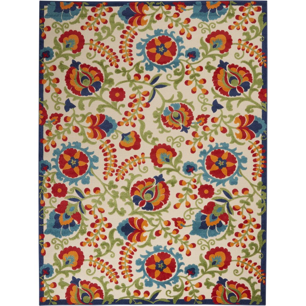 Nourison Aloha ALH17 Indoor/Outdoor Area Rug, Multicolor, 7'10" x 10'6"