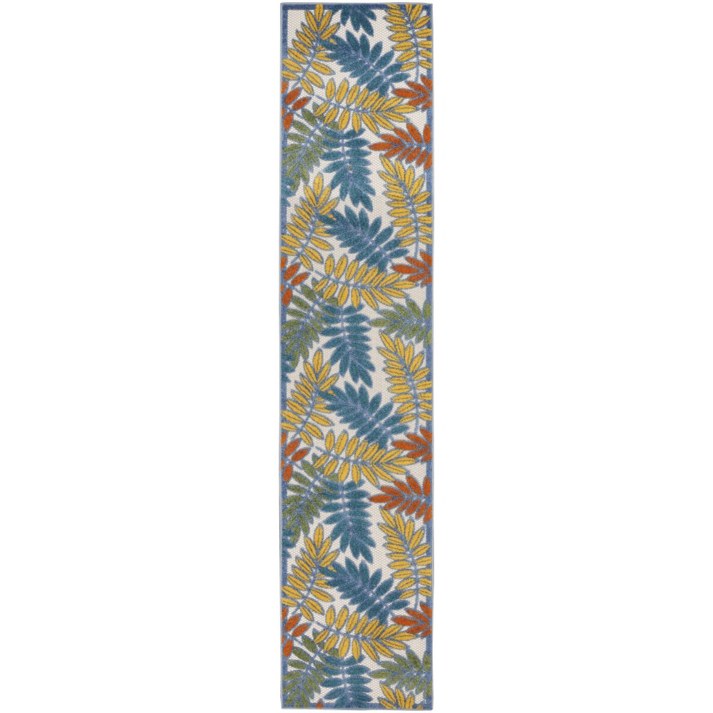 Nourison Aloha ALH18 Runner Rug, Ivory/Multicolor, 2'3" x 12'