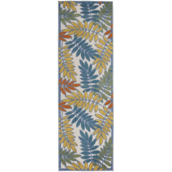 Nourison Aloha ALH18 Runner Rug, Ivory/Multicolor, 2'3" x 8'