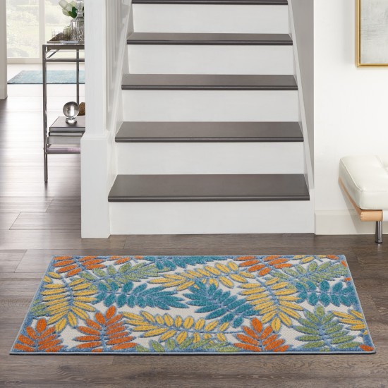 Nourison Aloha ALH18 Area Rug, Ivory/Multicolor, 2'8" x 4'