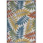 Nourison Aloha ALH18 Area Rug, Ivory/Multicolor, 3'6" x 5'6"