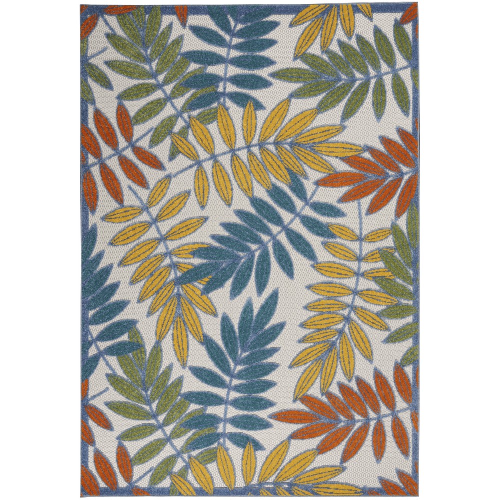 Nourison Aloha ALH18 Area Rug, Ivory/Multicolor, 3'6" x 5'6"