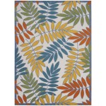 Nourison Aloha ALH18 Area Rug, Ivory/Multicolor, 7' x 10'