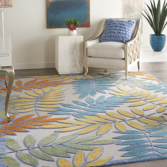 Nourison Aloha ALH18 Area Rug, Ivory/Multicolor, 7' x 10'