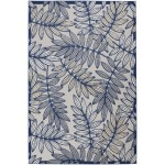 Nourison Aloha ALH18 Area Rug, Ivory/Navy, 5'3" x 7'5"