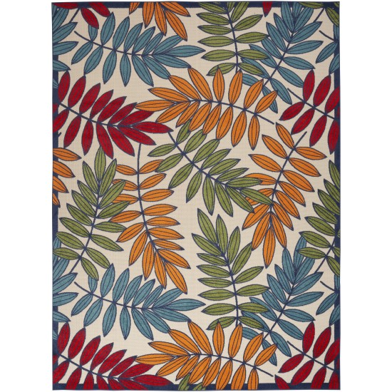 Nourison Aloha ALH18 Indoor/Outdoor Area Rug, Multicolor, 10' x 14'