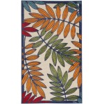 Nourison Aloha ALH18 Indoor/Outdoor Area Rug, Multicolor, 3' x 5'