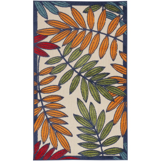 Nourison Aloha ALH18 Indoor/Outdoor Area Rug, Multicolor, 3' x 5'